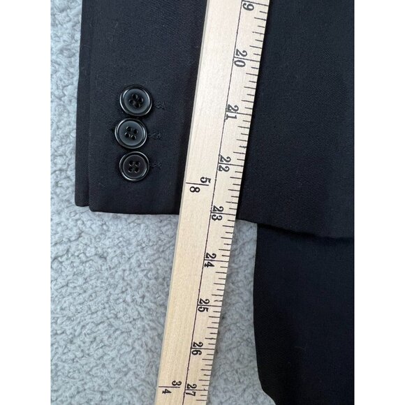 Alain Dupetit Sport Coat Mens 38S Black Two Button Lined Blazer Suit Jacket - Picture 10 of 12